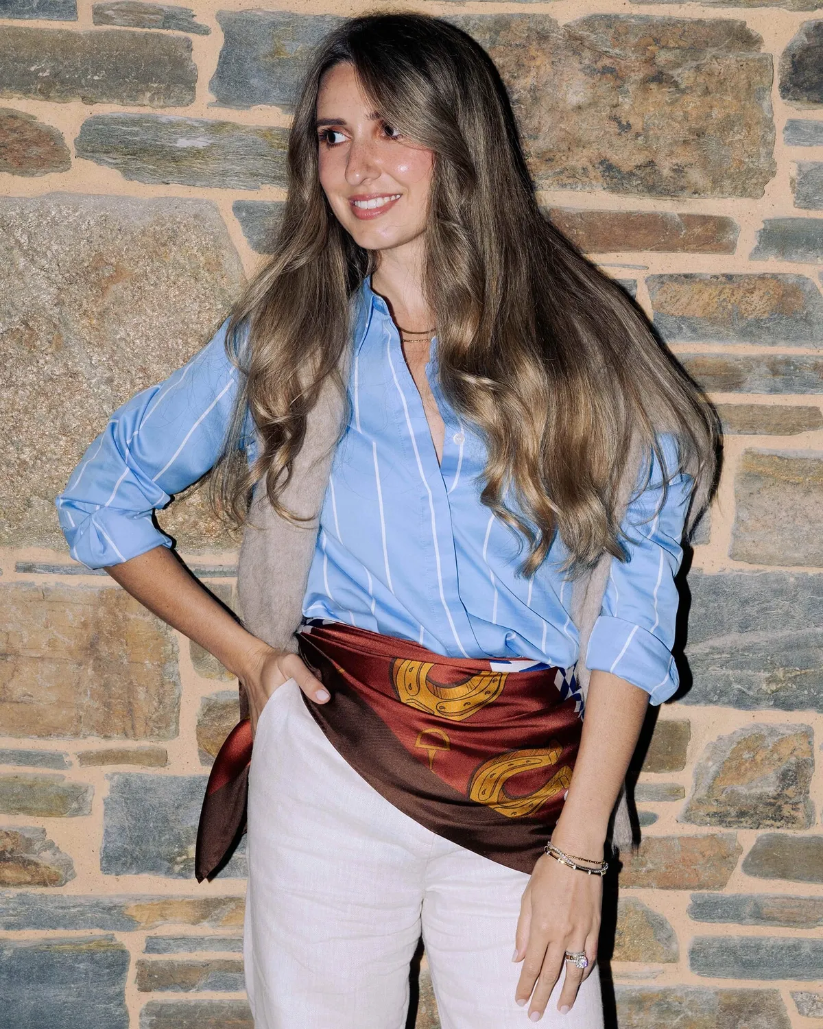 Sportscraft Hannah camicia donna righe cotone seta