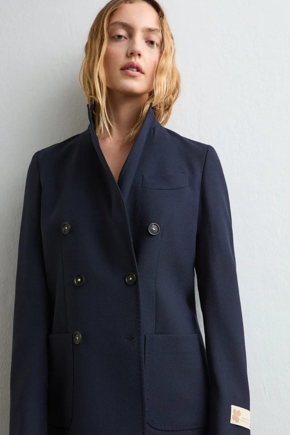 Massimo Alba Carlotta2 giacca donna Blu lana vergine
