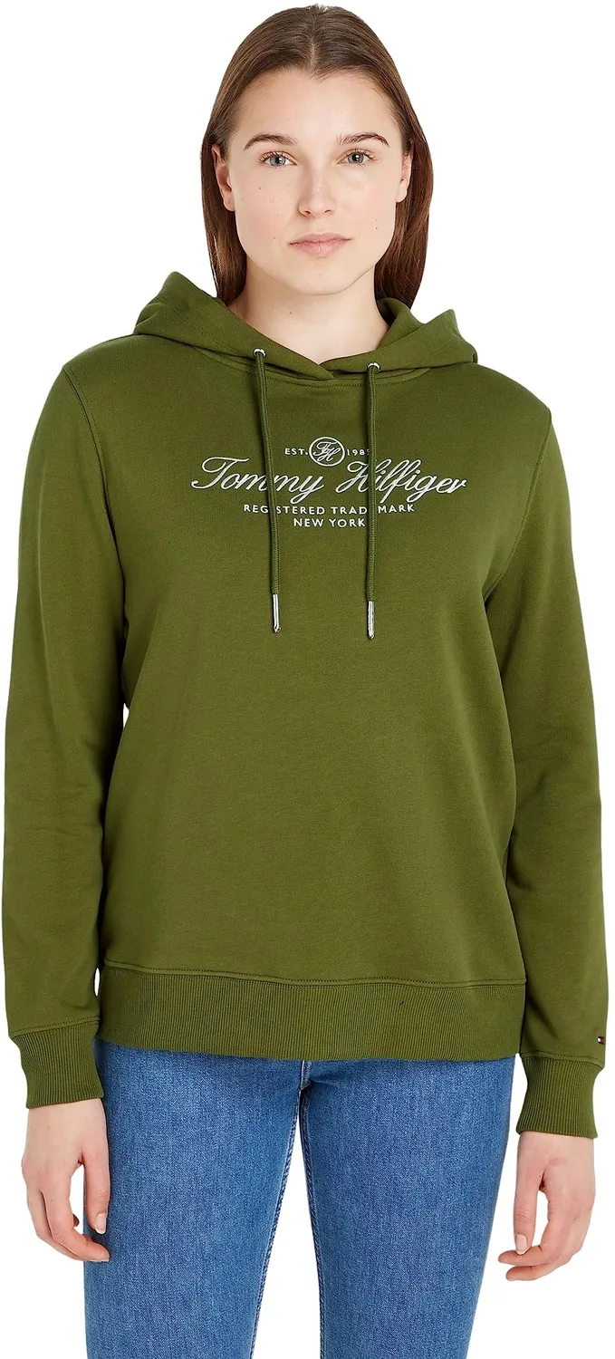 Tommy Hilfiger Script WW0WW40291 felpa donna blu