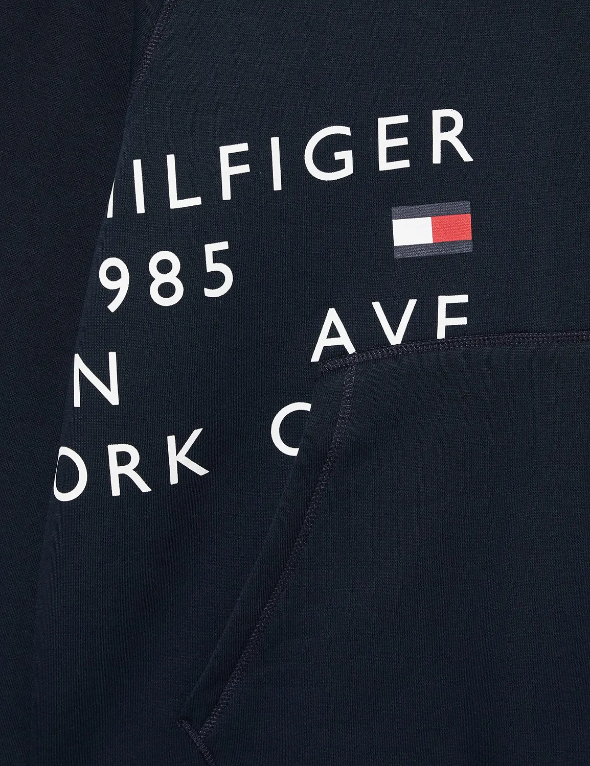 Tommy Hilfiger Off Placement felpa uomo con cappuccio