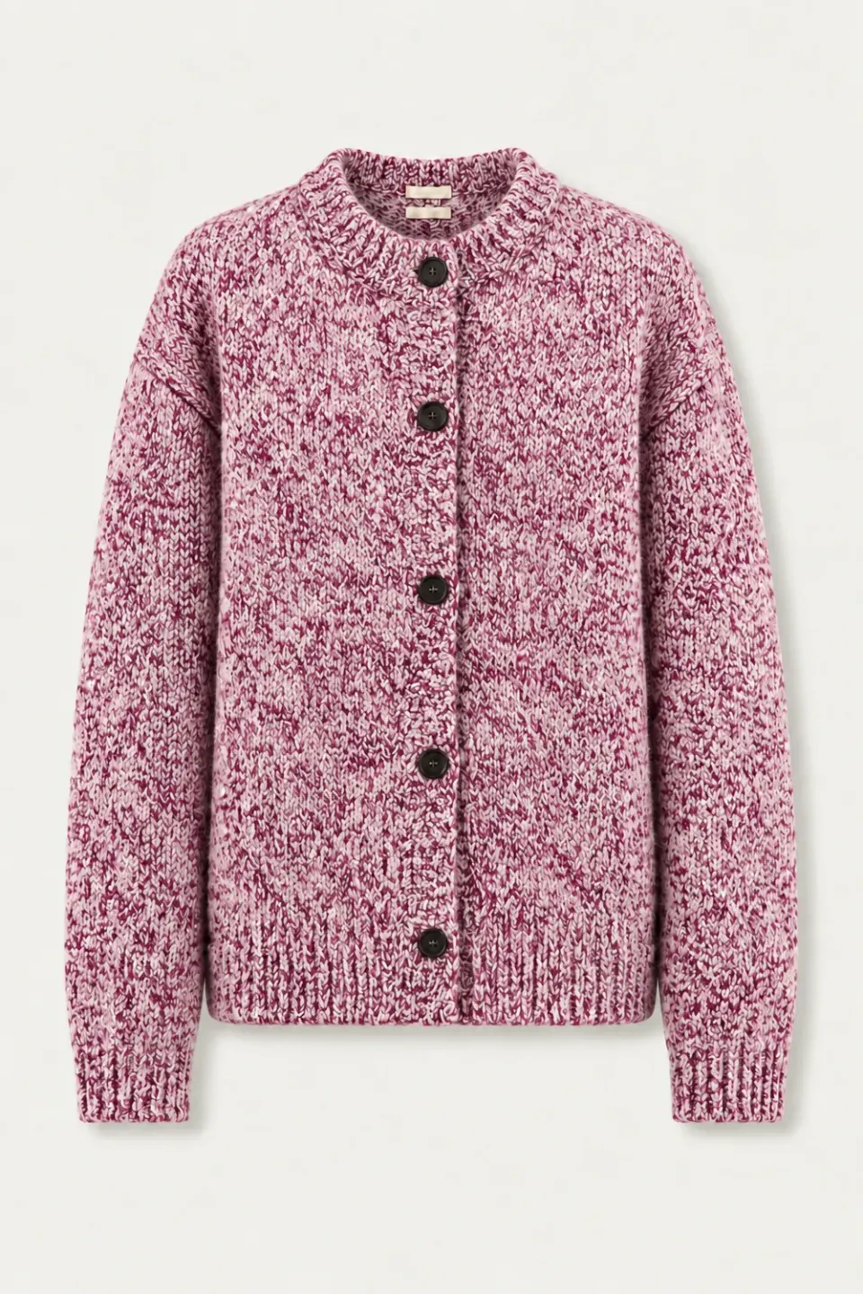 Massimo Alba Demetra cardigan donna lampone in alpaca