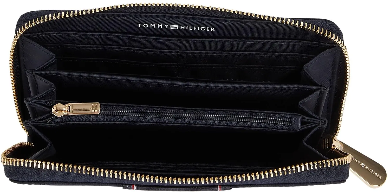 Tommy Hilfiger Poppy Portafoglio Donna con Zip Blu Space Blue