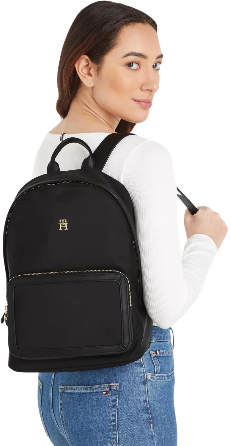 Tommy Hilfiger TH Essential zaino donna nero AW0AW15718