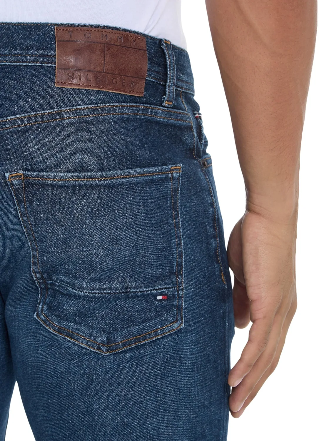 Tommy Hilfiger Denton MW0MW35713 jeans uomo Baker Indigo elasticizzato