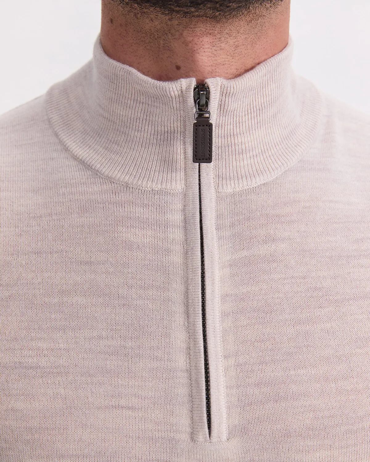 Sportscraft Merino Quarter Zip maglione lana merino mezza zip
