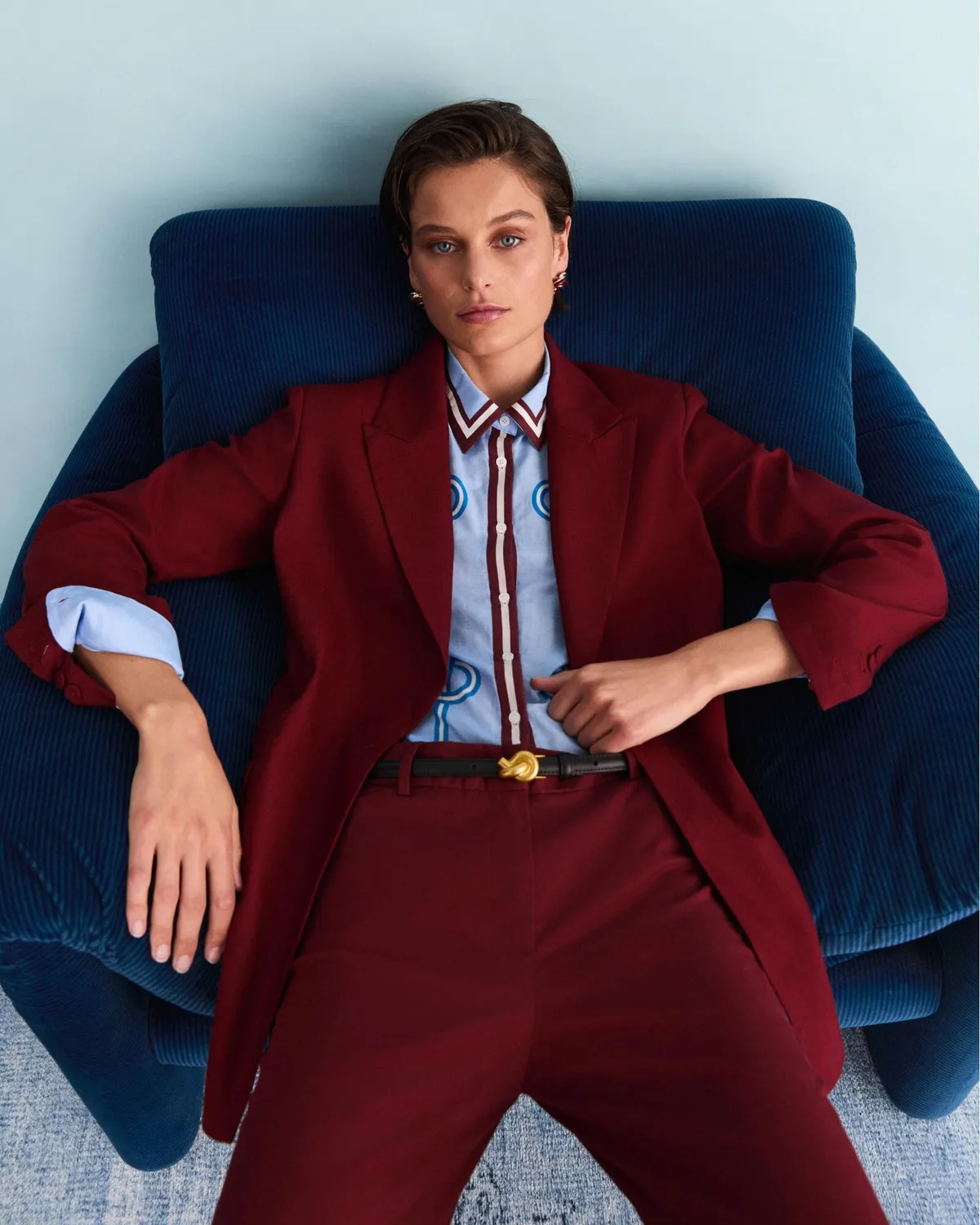 Sportscraft Rosa blazer donna monopetto tessuto sartoriale