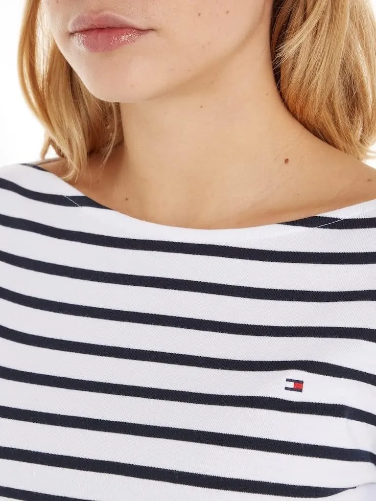 Tommy Hilfiger Basic maglia maniche lunghe donna cotone