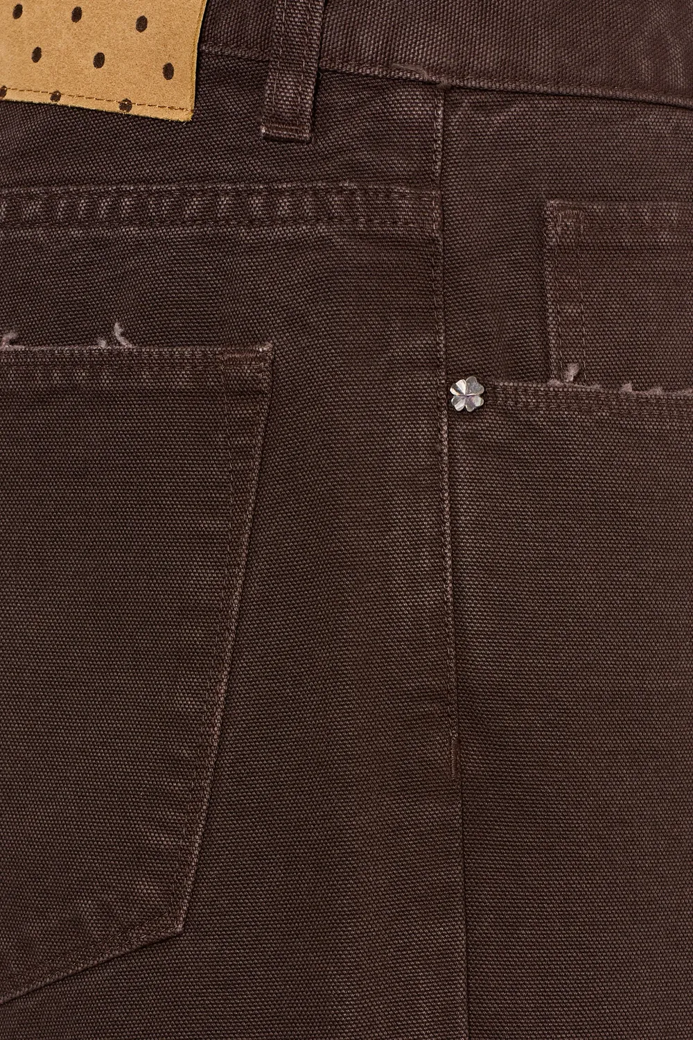 Massimo Alba Oceano pantaloni uomo mahogany canvas cotone