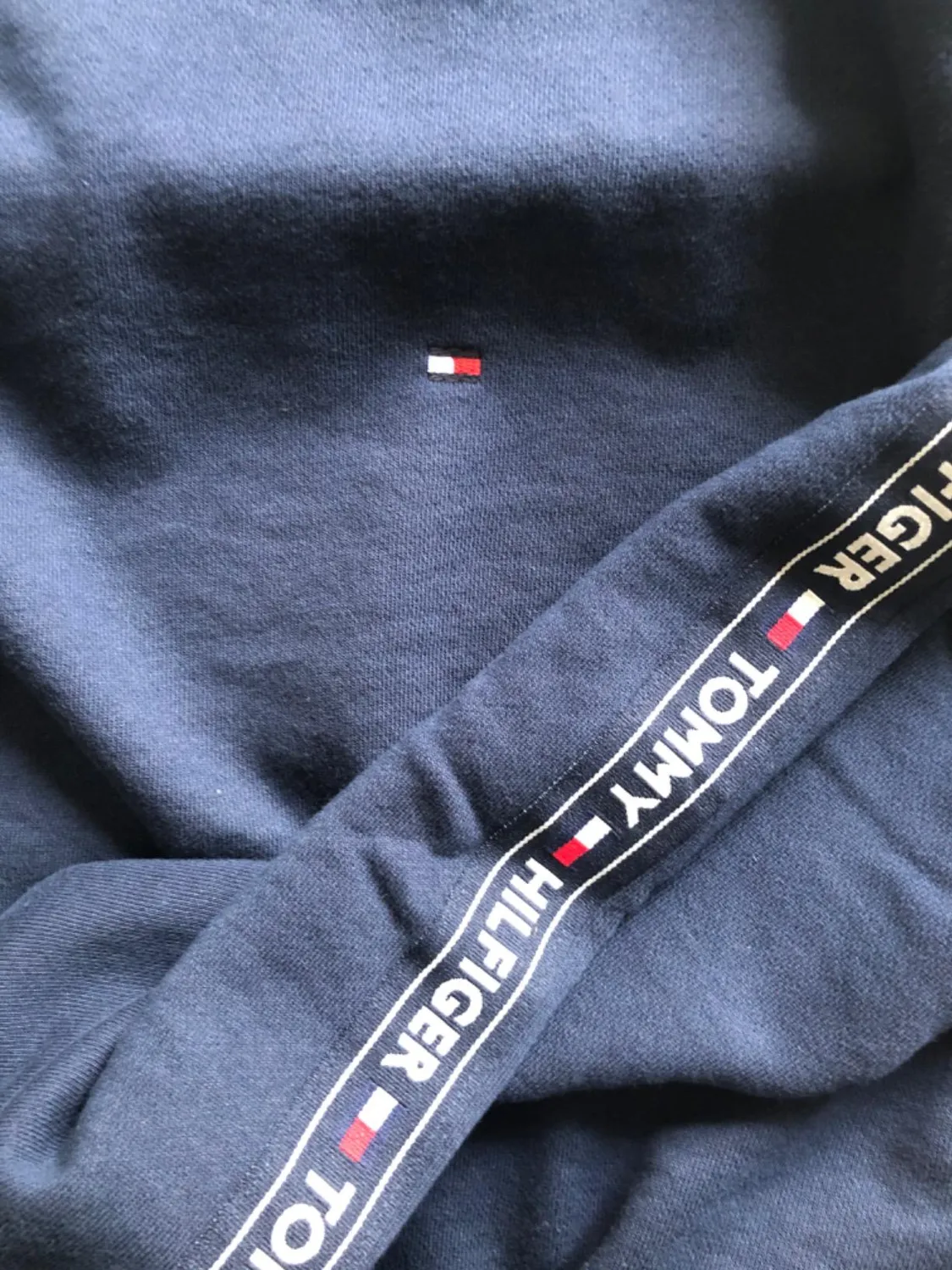 Tommy Hilfiger felpa senza cappuccio S blu cotone