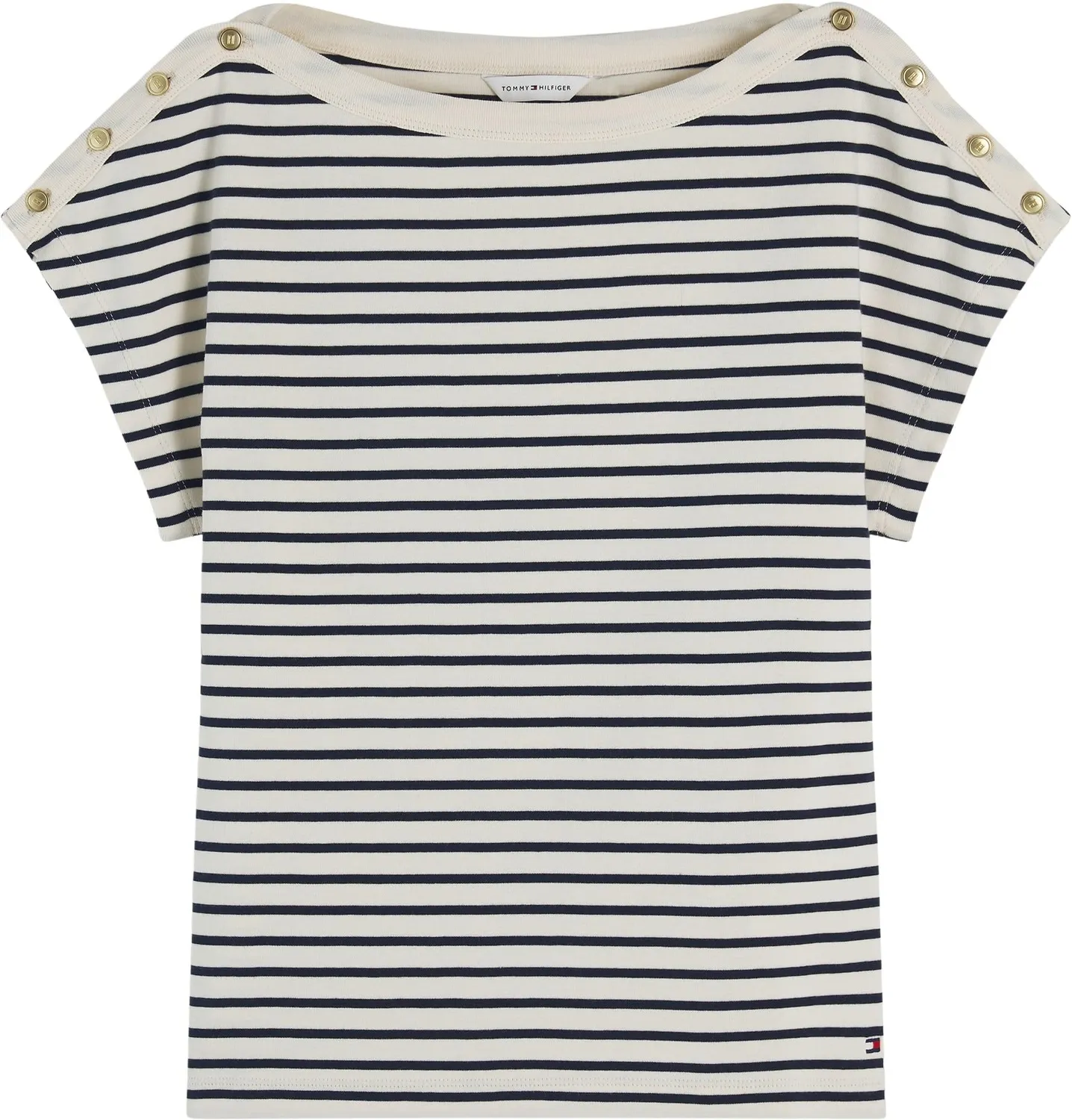 Tommy Hilfiger Gold BTN WW0WW50942 Maglietta Donna S Barca