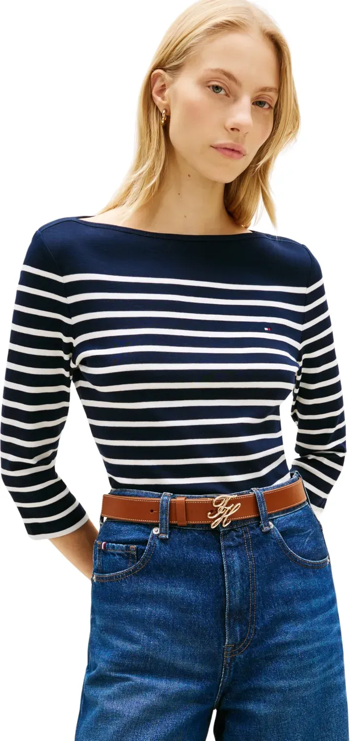 Tommy Hilfiger New Cody Slim maglia donna L a righe