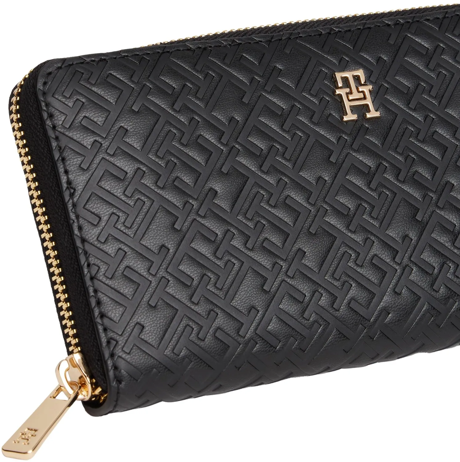 Tommy Hilfiger Icon Mono Portafoglio Zip Nero