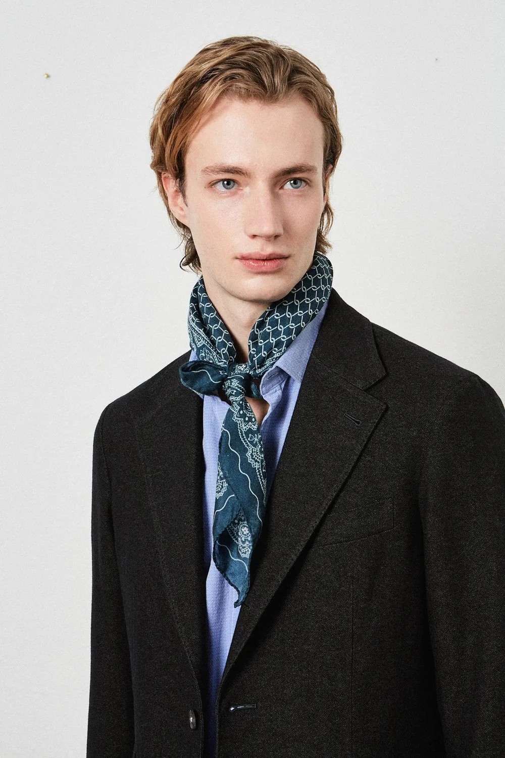 Massimo Alba Bandana sciarpa cashmere laguna