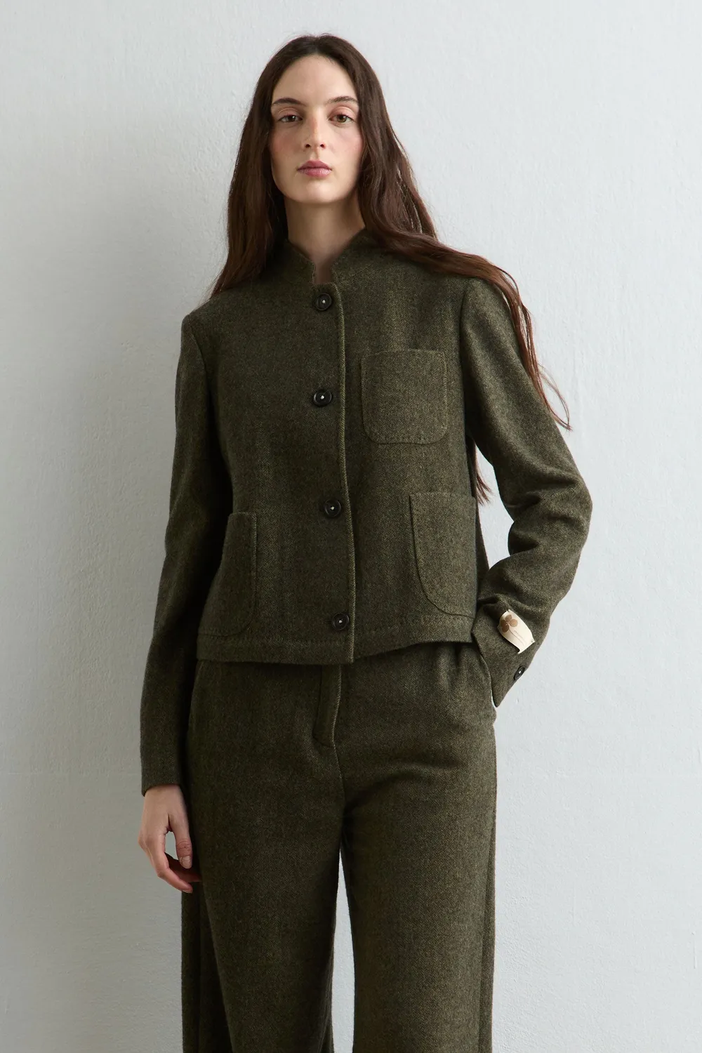 Massimo Alba Agra giacca donna military lana cashmere