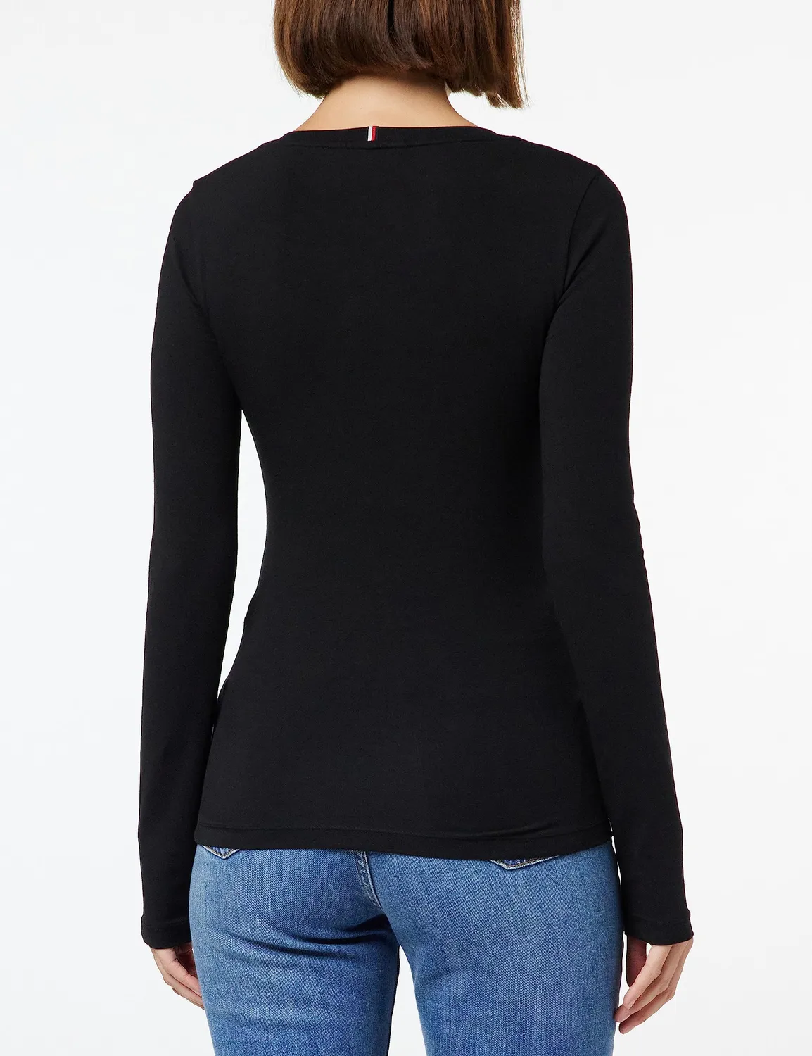 Tommy Hilfiger Slim Modern Basic t-shirt donna maniche lunghe