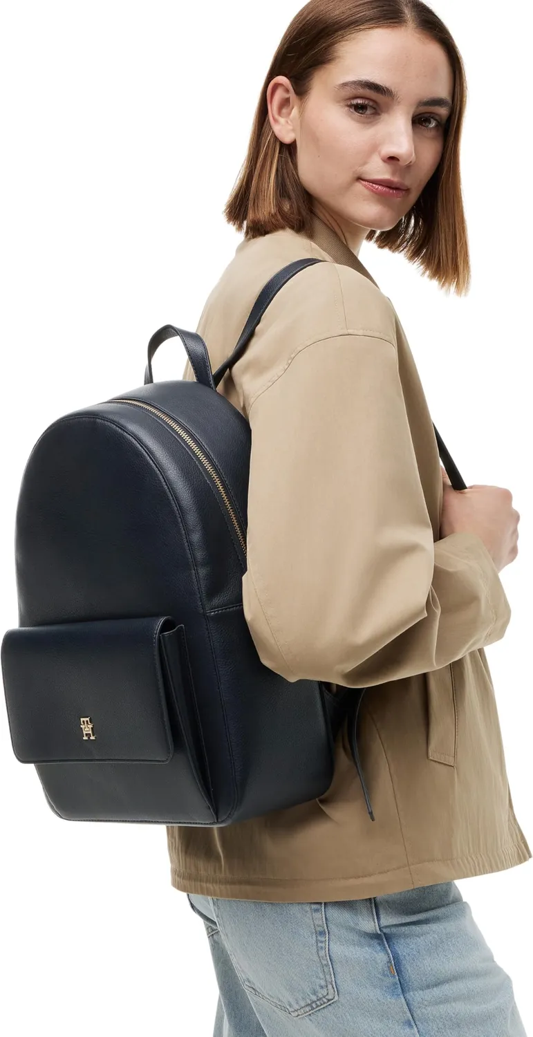 Tommy Hilfiger Icon Zaino Donna Space Blue con Tasca
