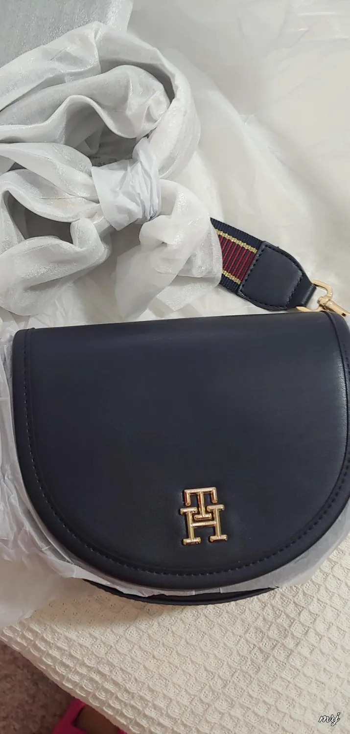 Tommy Hilfiger Saddle Bag Tracolla Donna Piccola Nera