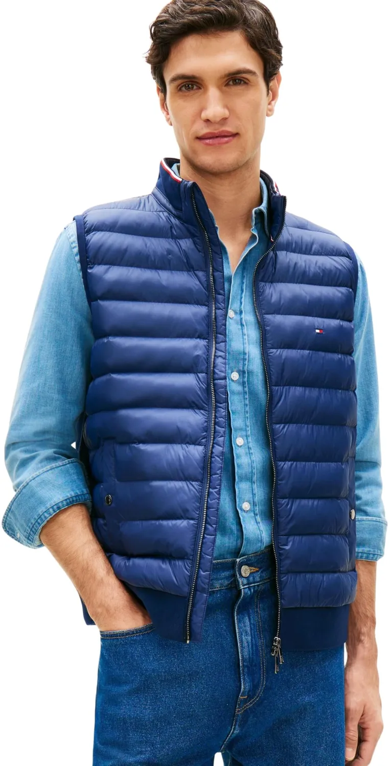 Tommy Hilfiger Mix Media Ess RWB Vest Felpa L nero