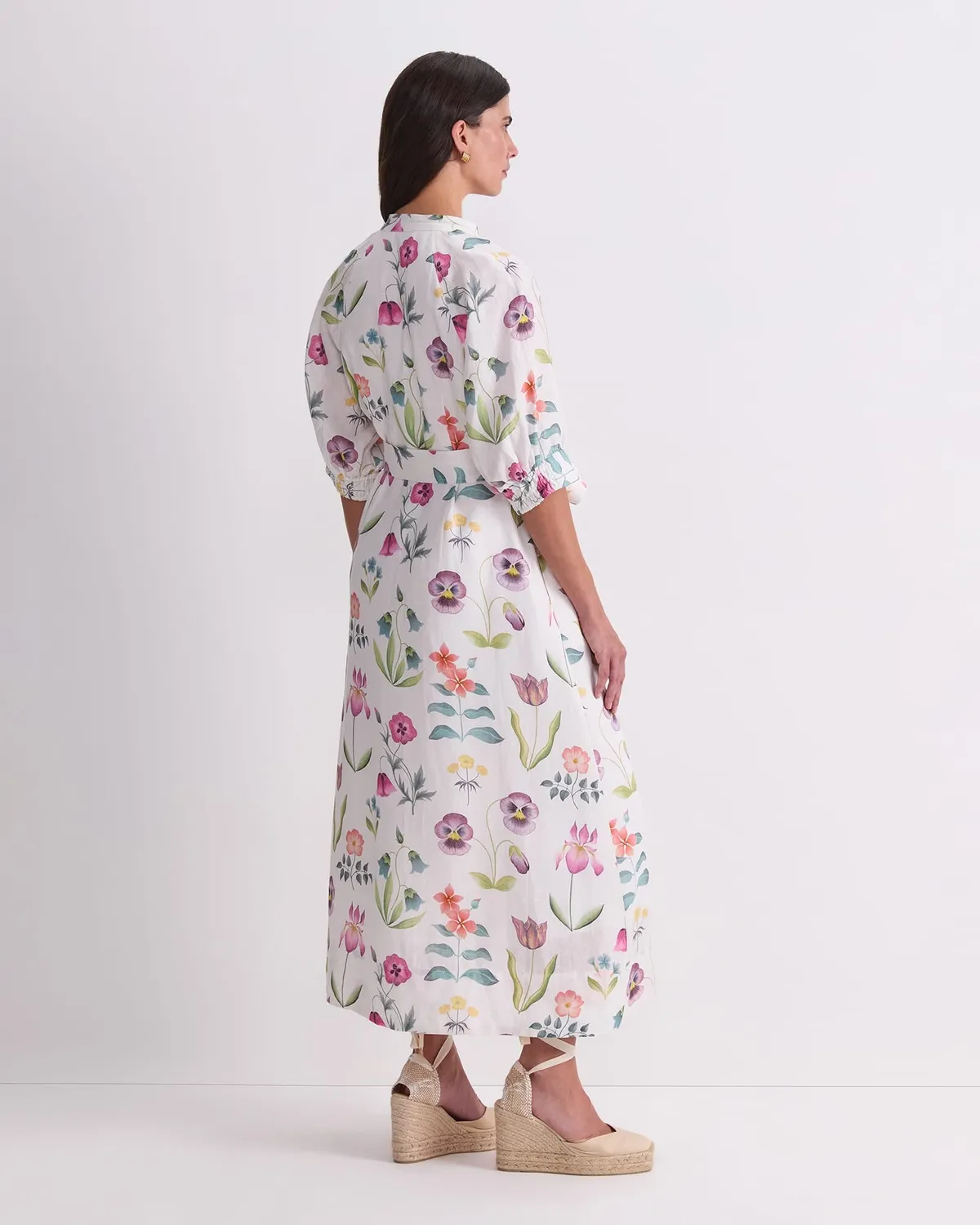 Sportscraft Floral Majesty Liberty abito midi lino