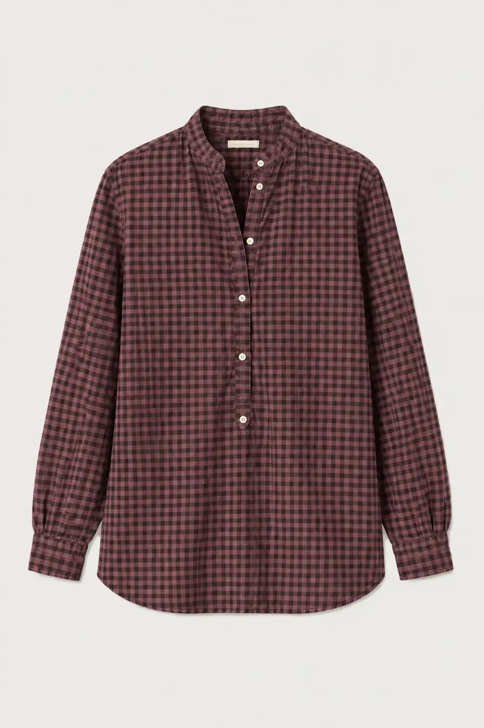 Massimo Alba Leontine camicia donna rose brown in cotone