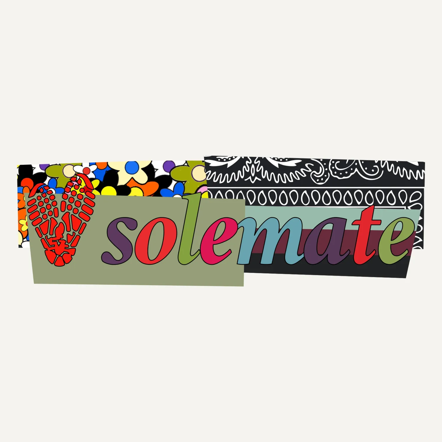 Solemate Mellow Box Logo t-shirt panna cotone organico
