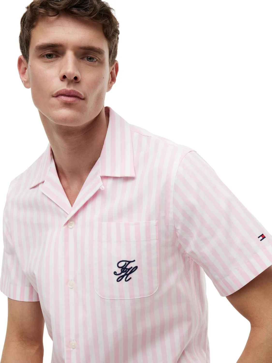 Tommy Hilfiger Papertouch MW0MW42986 camicia uomo L blu