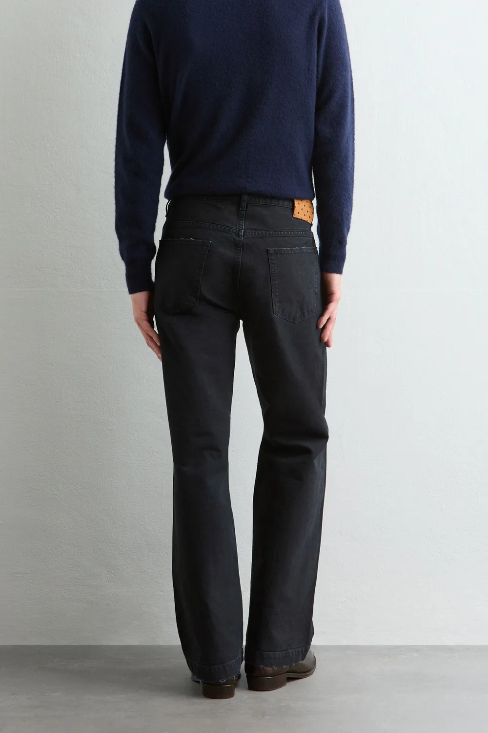 Massimo Alba Oceano pantaloni uomo blu canvas cotone