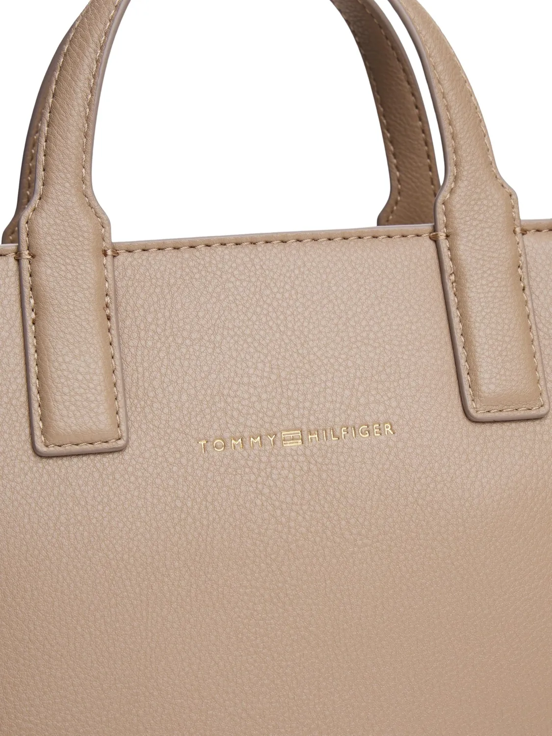 Tommy Hilfiger Logotape Mini tote piccola beige Coastal Taupe