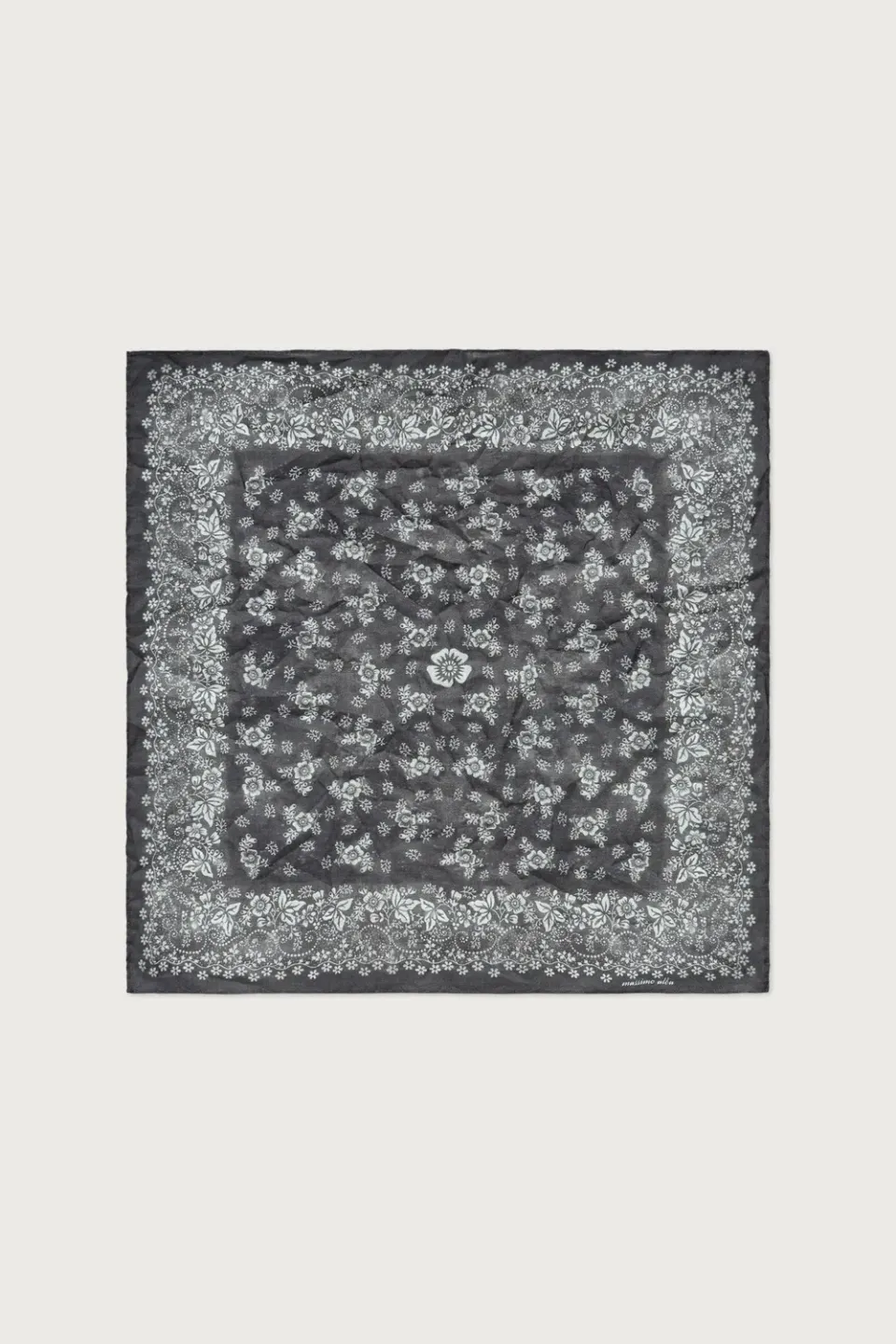 Massimo Alba Hanky1 fazzoletto cotone blu scuro taglia unica