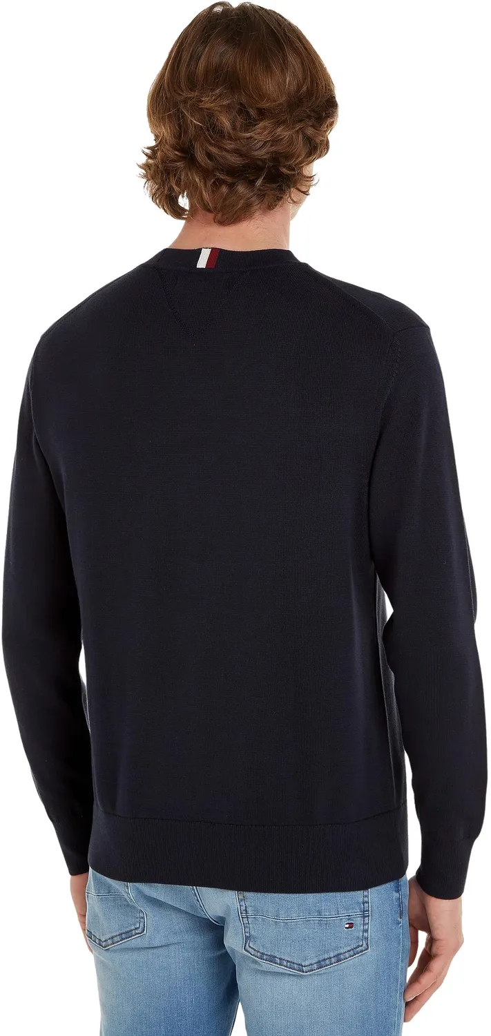 Tommy Hilfiger felpa girocollo cotone blu Desert Sky XS