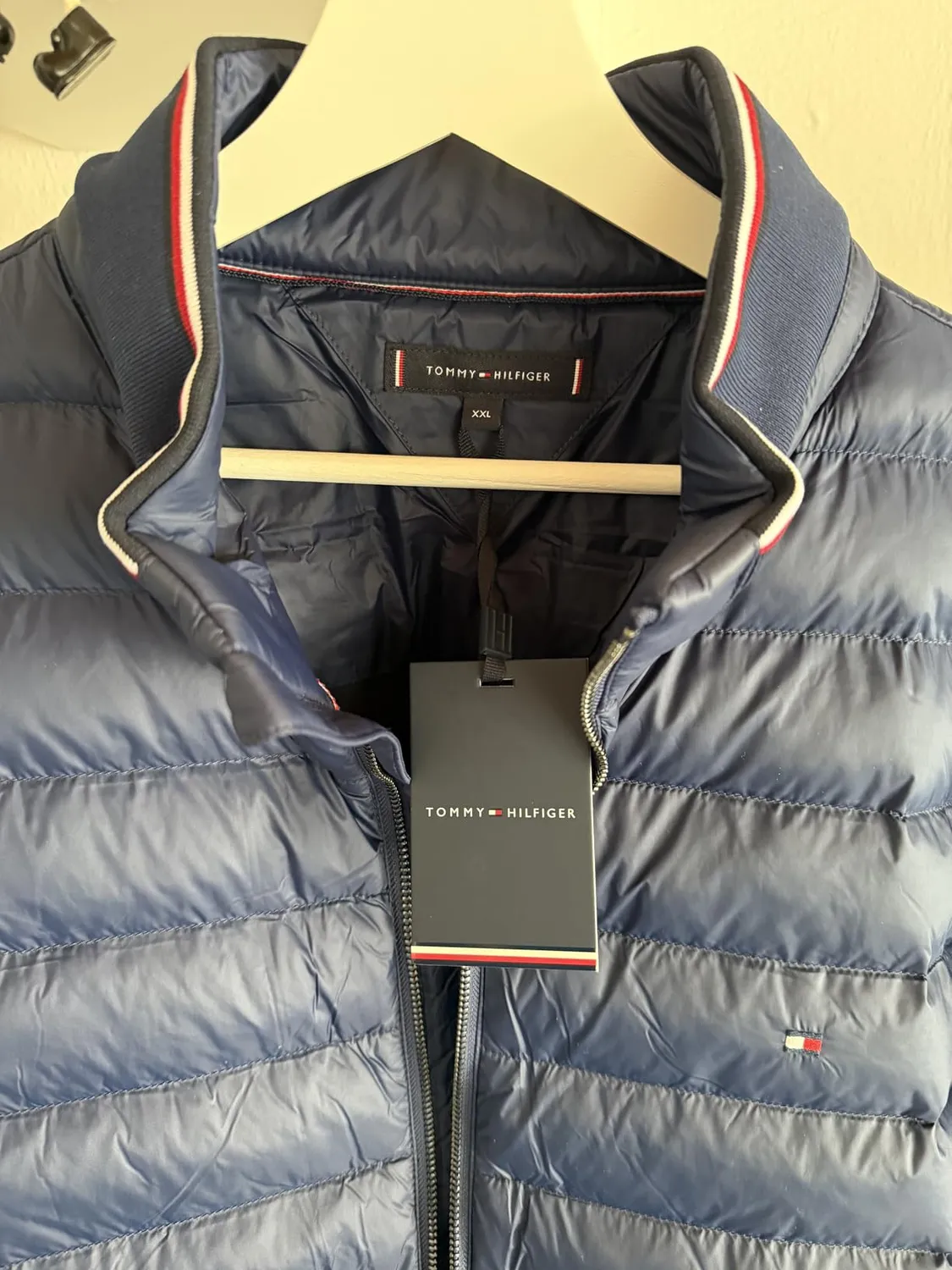 Tommy Hilfiger Mix Media Stand Collar Zip Felpa L blu