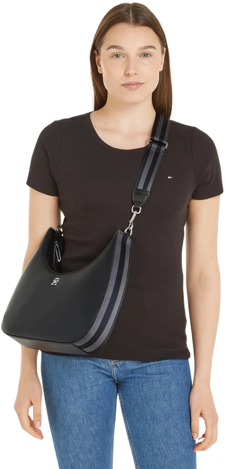 Tommy Hilfiger TH Essential AW0AW15723 borsa tracolla donna nero