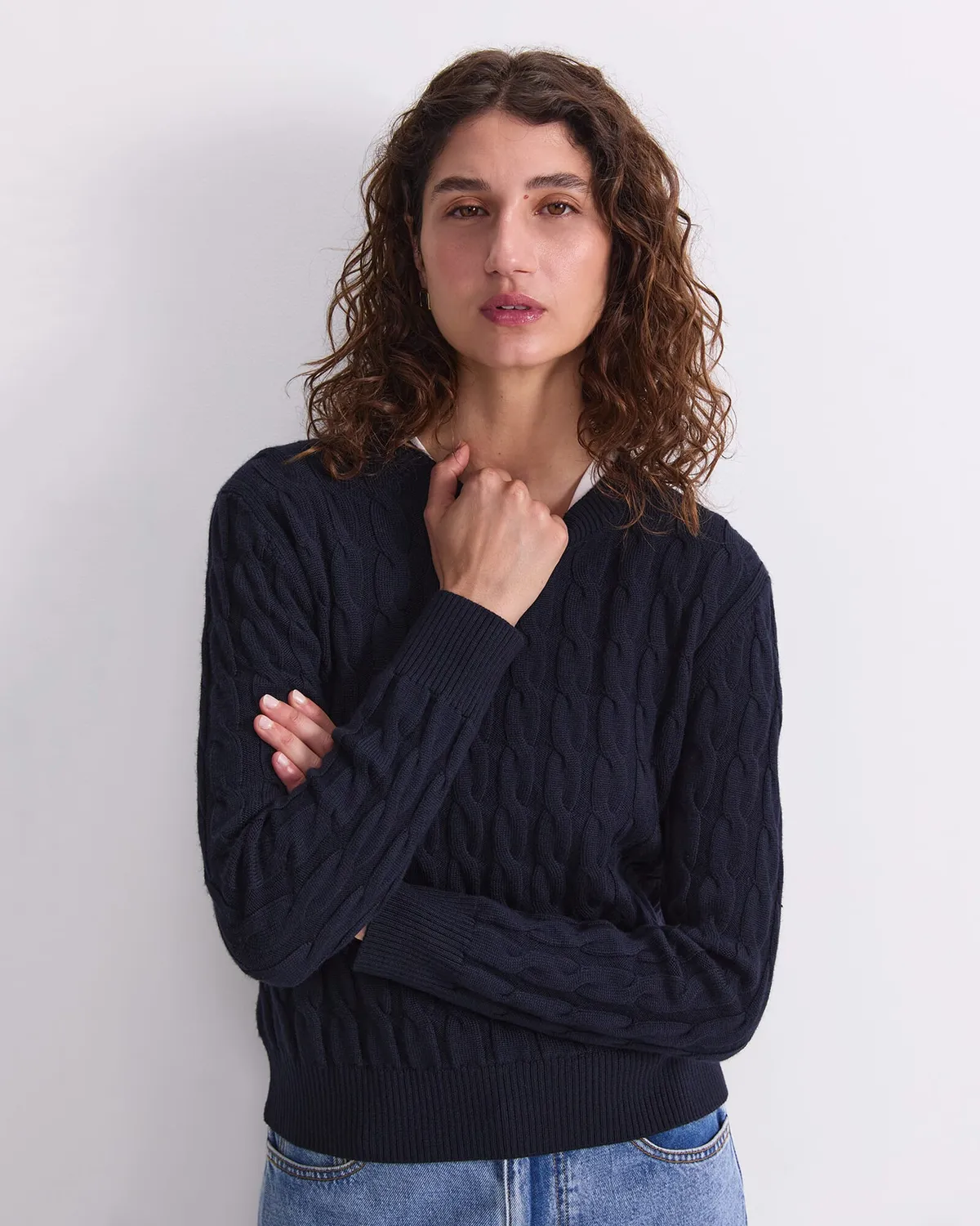 Sportscraft Merino maglione trecce lana extrafine