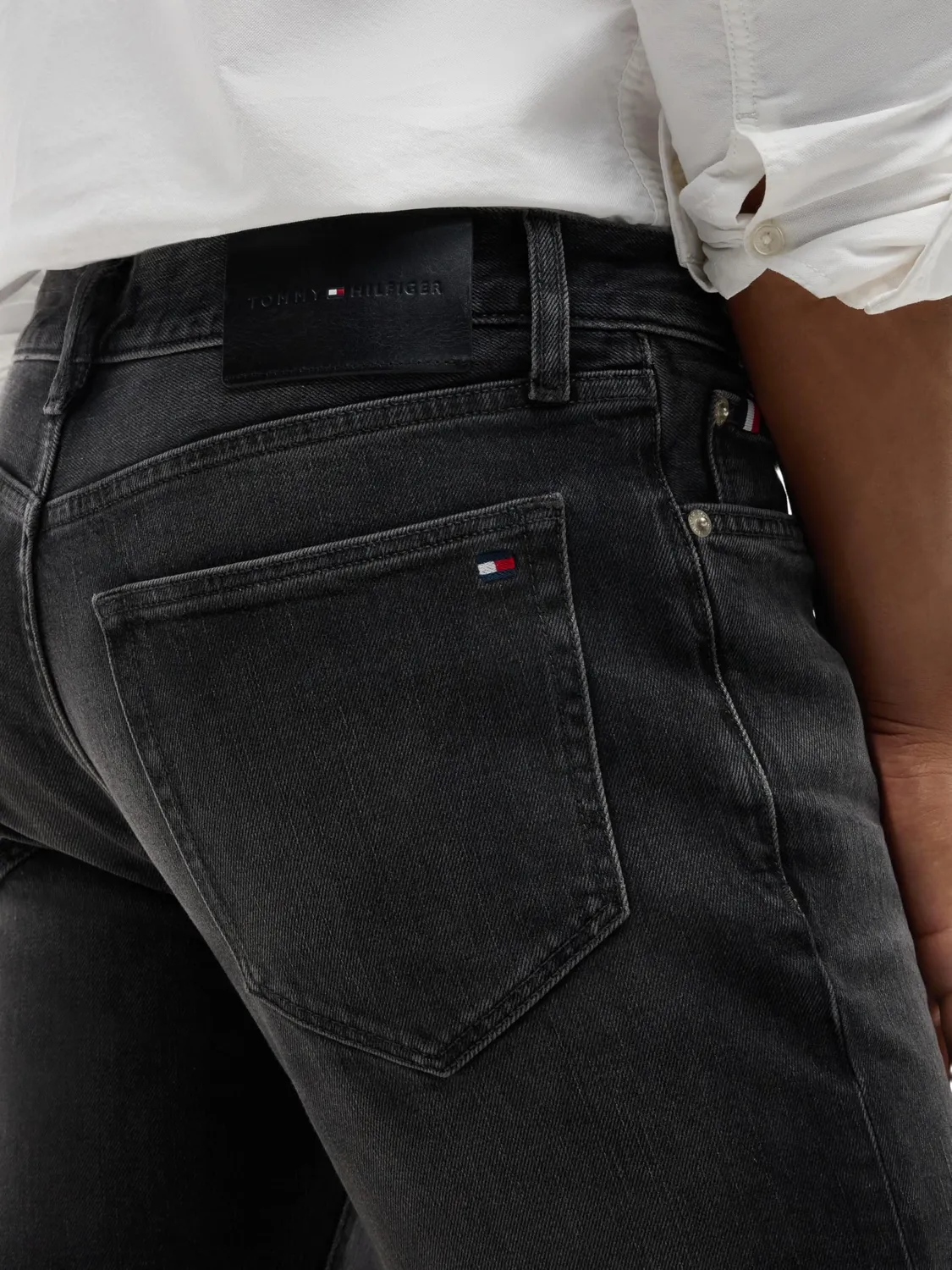 Tommy Hilfiger Denton Slim Straight jeans grigi 30W/30L