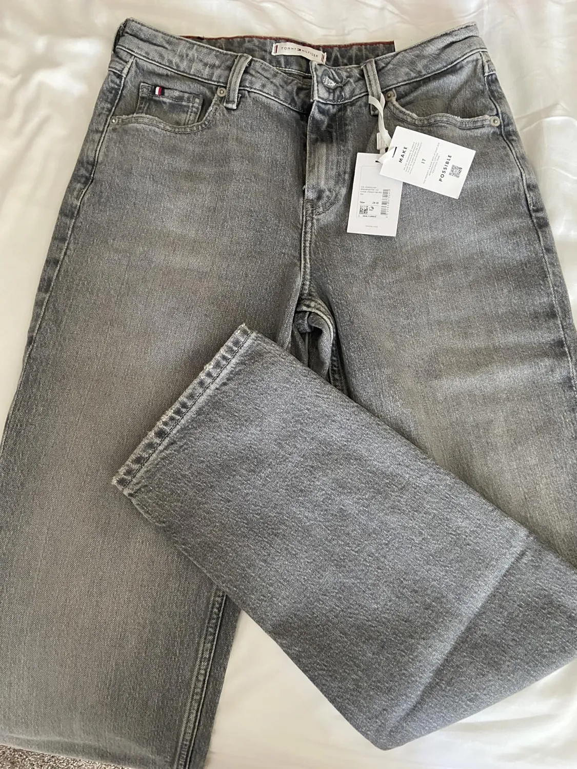 Tommy Hilfiger Noe Straight jeans donna gamba dritta blu