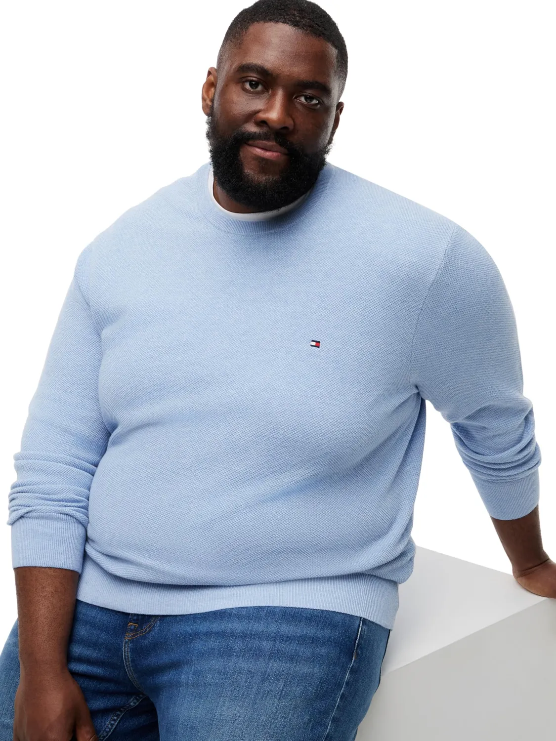 Tommy Essential Structure pullover uomo 5XL girocollo