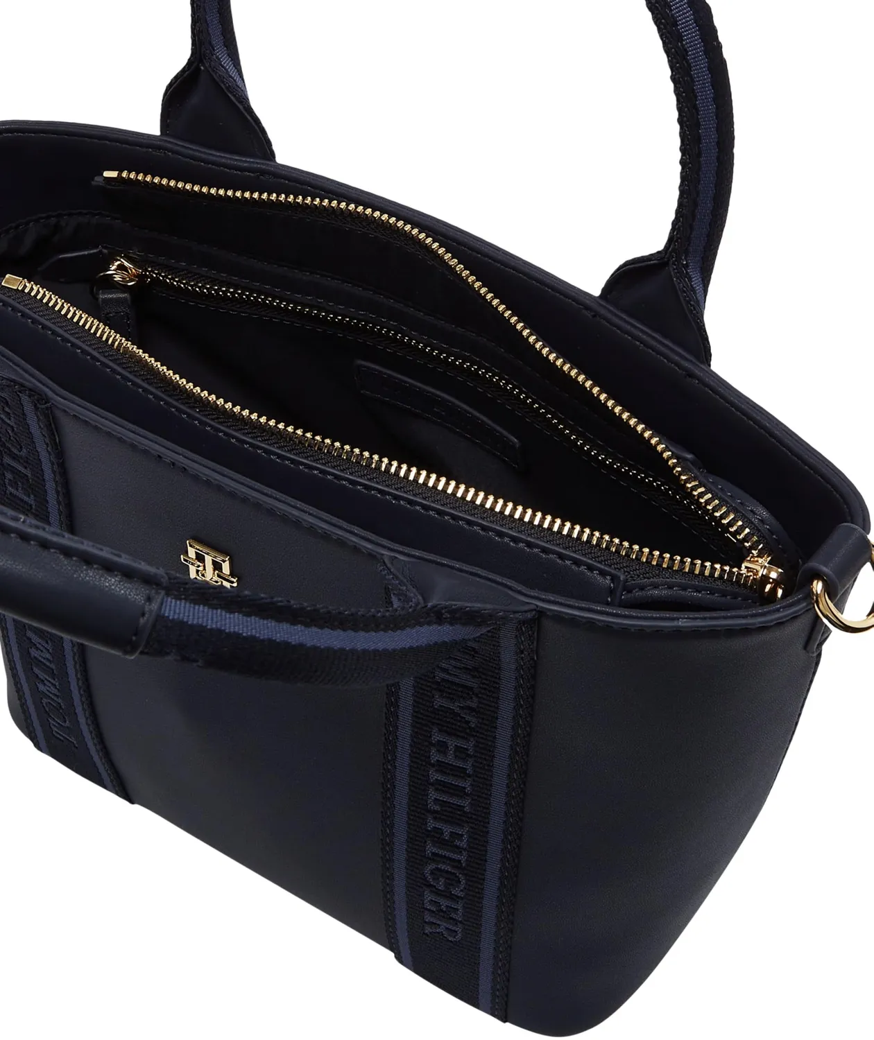 Tommy Hilfiger TH Logotape Mini Tote borsa donna blu