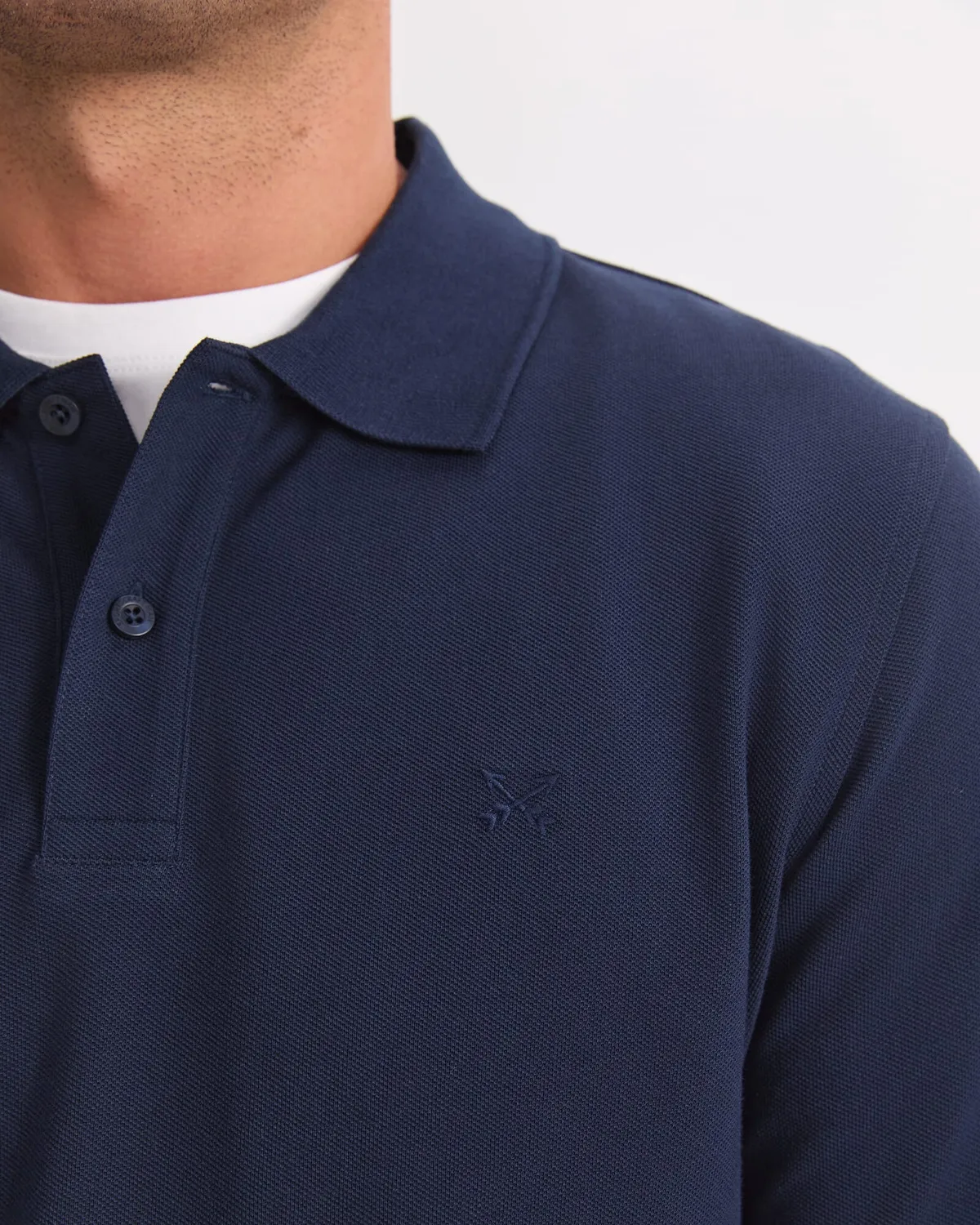 Sportscraft SC Pique polo uomo manica lunga cotone