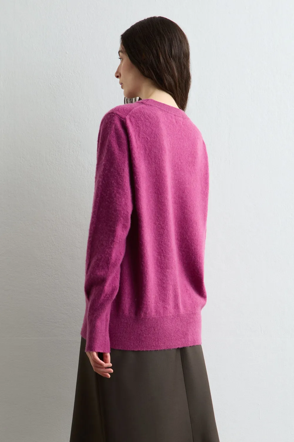 Massimo Alba Amalia maglione cashmere mulberry