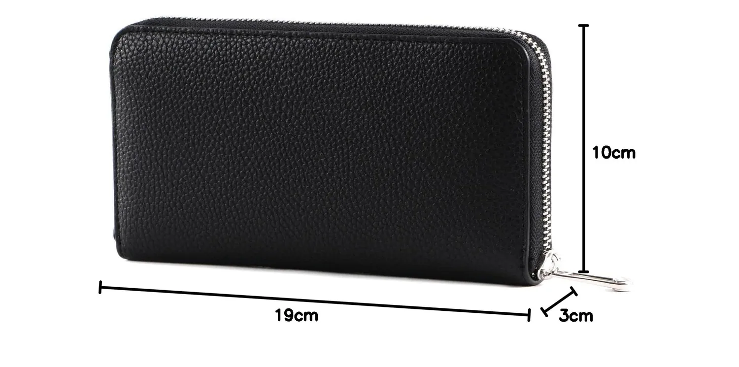 Tommy Hilfiger TH Emblem Large portafoglio donna nero PU