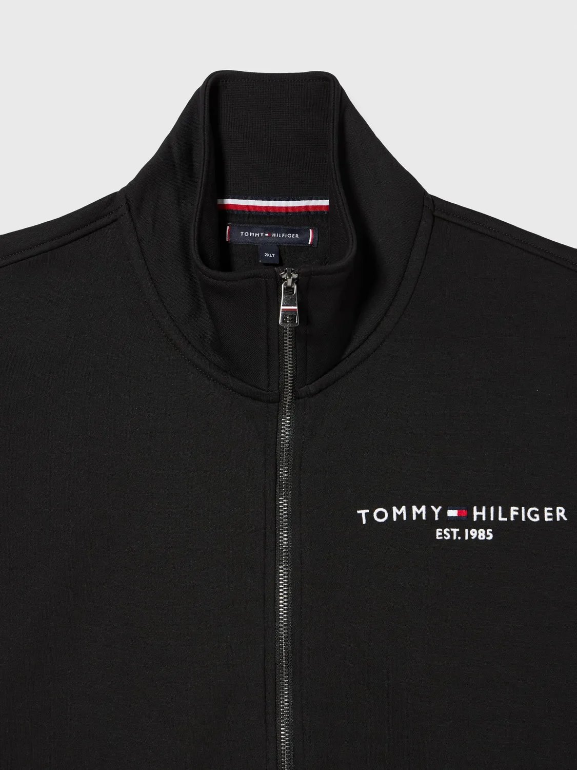 Tommy Hilfiger Felpa con Zip Uomo Plus vestibilità comoda