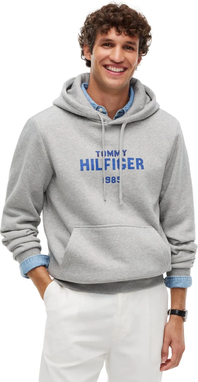 Tommy Hilfiger Stack MW0MW44937 felpa uomo cappuccio felpata