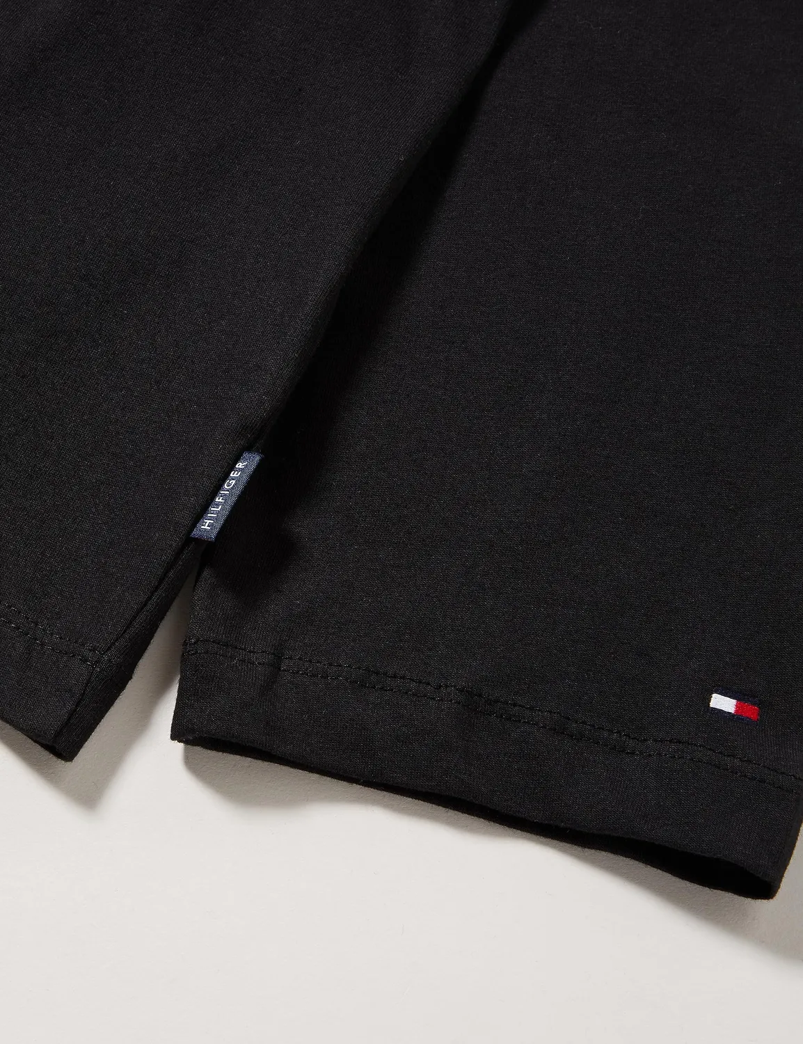 Tommy Hilfiger maglietta manica lunga uomo blu taglie forti cotone