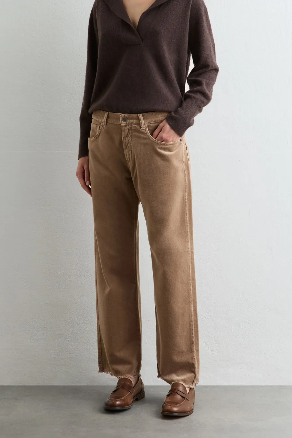 Massimo Alba Alosa-Cut pantaloni velluto fossil