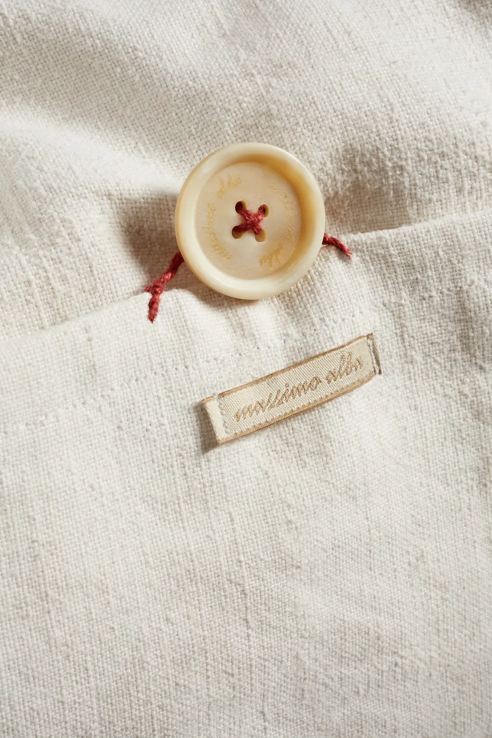 Massimo Alba Pillow cuscino bianco cotone ricamabile