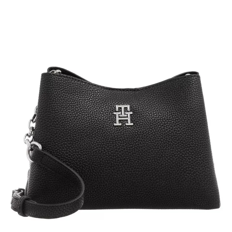 Tommy Hilfiger TH Emblem Crossover Borsa Donna Nero
