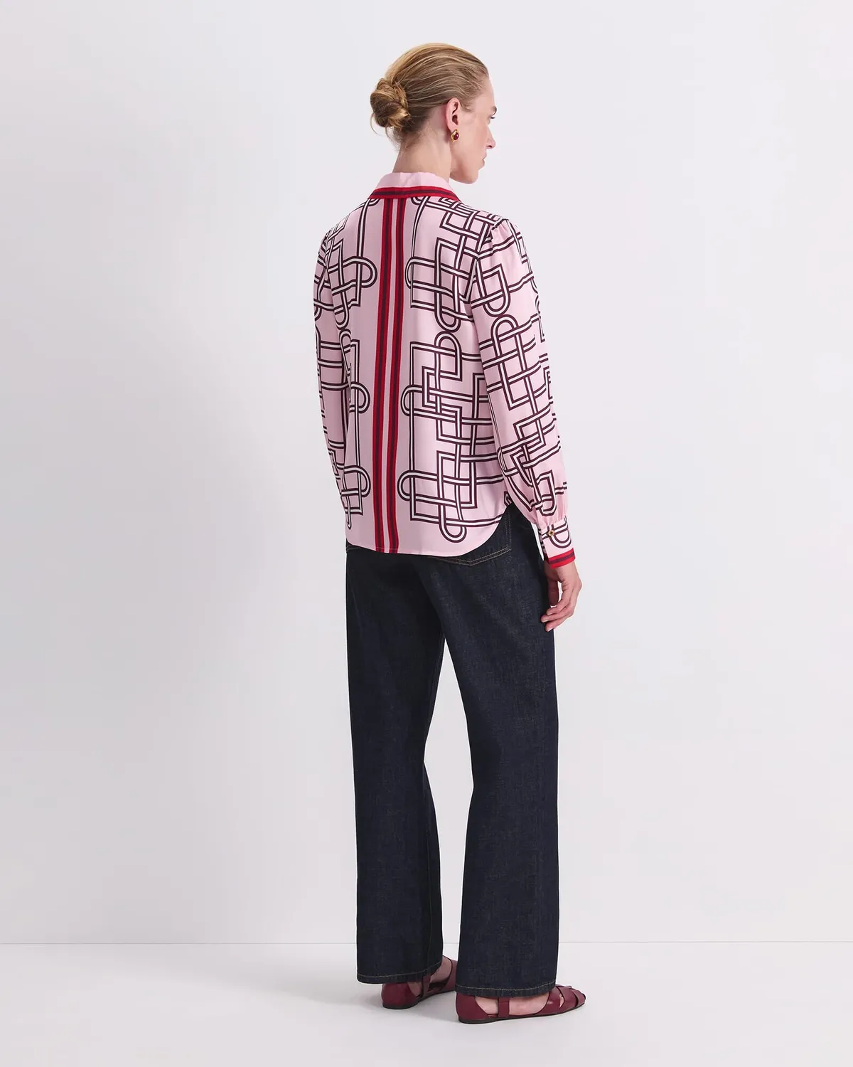 Sportscraft Rhodes blusa viscosa fantasia foulard