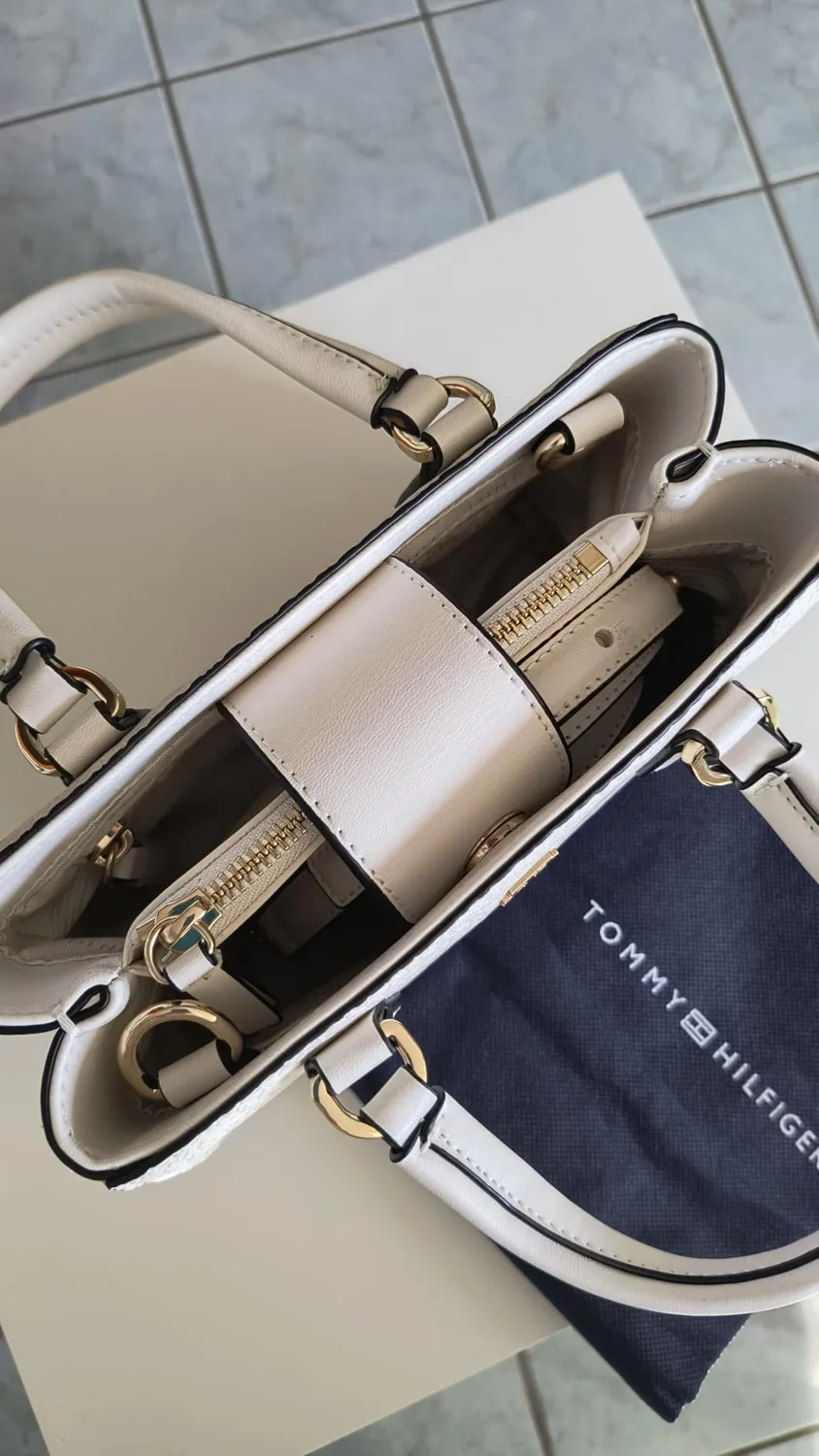Tommy Hilfiger Daily Mini Tote borsa donna beige