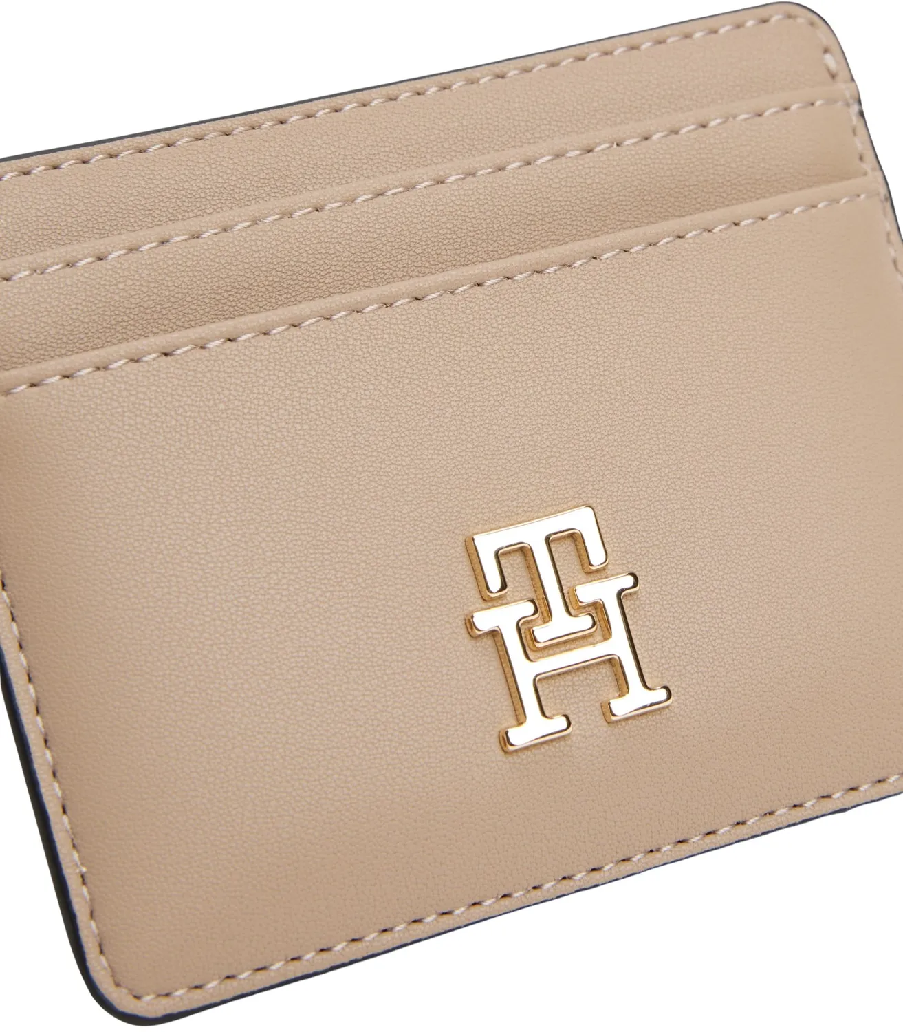 Tommy Hilfiger Feminine Logo Porta Carte Donna Beige