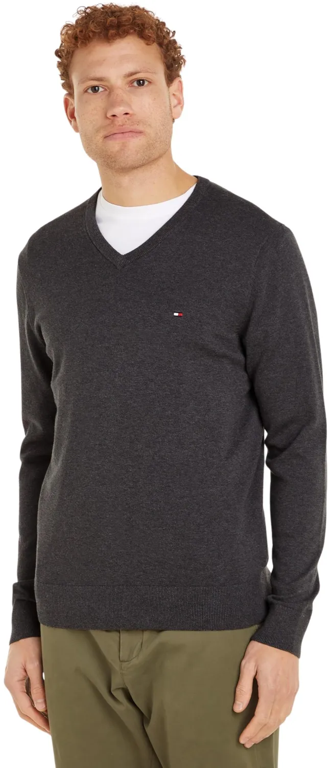 Tommy Hilfiger Essential Cotton pullover uomo scollo a V